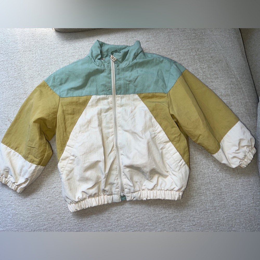 Zara unisex multi color windbreaker jacket with pockets